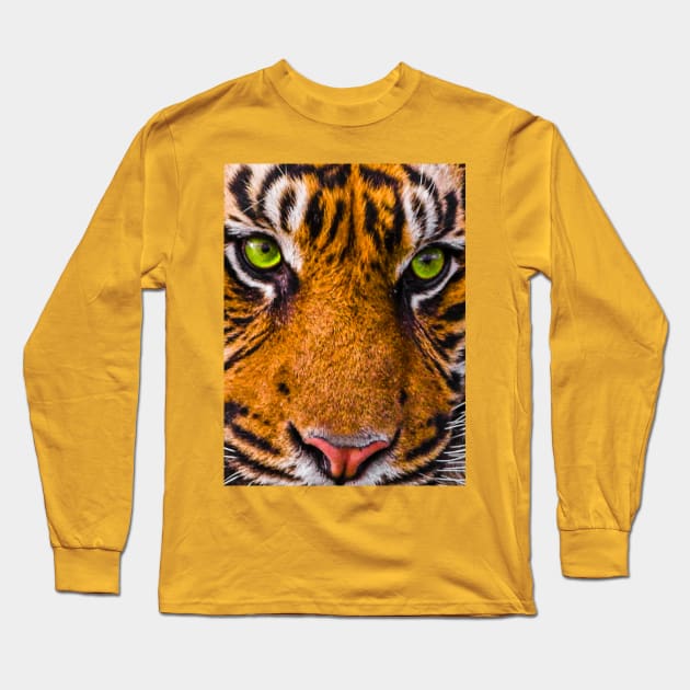 Tiger Orange Tiger Print Face T-Shirt