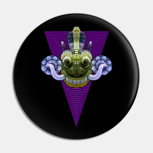 EYECHO Sri Lanka Neon Purple Devil Yaka Mask (Yaka, Raaksha) Pin