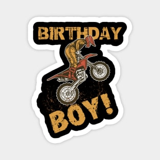 Birthday Boy Mx Dirt Bike Motocross Magnet