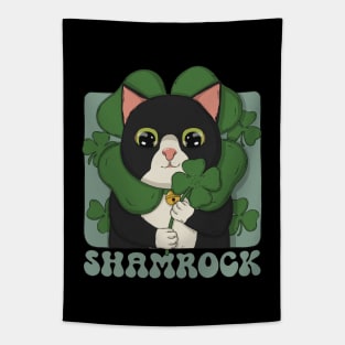 Tuxedo Shamrock Tapestry