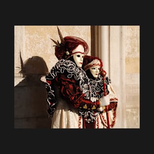 Couple in Red and Cream at Venice Carnival T-Shirt