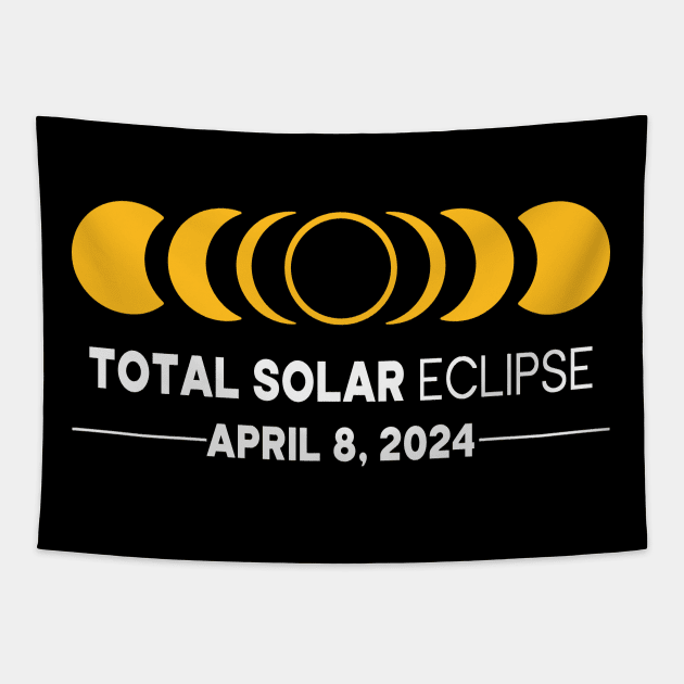 Total Solar Eclipse 2024 Tapestry by Etopix