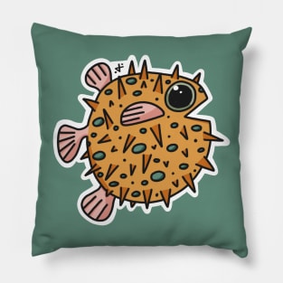 Puffer Fishy Fish Pillow