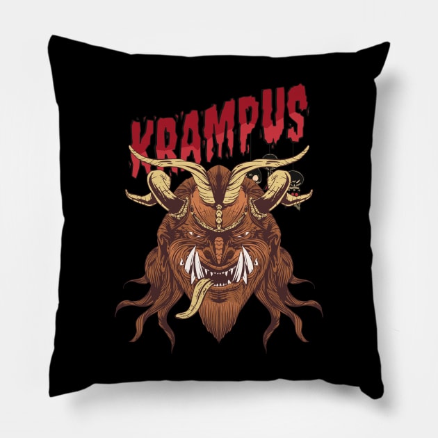 krampus Pillow by JayD World