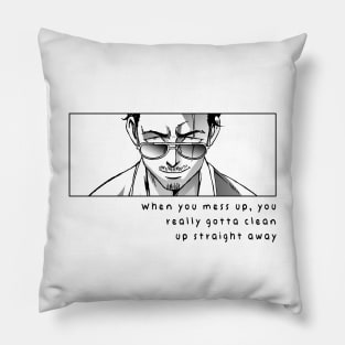 Tatsu - gokushufudou quote Pillow