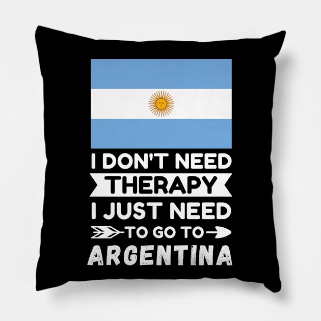 Argentina Pillow by footballomatic