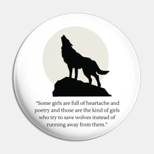 heartache and poetry Pin