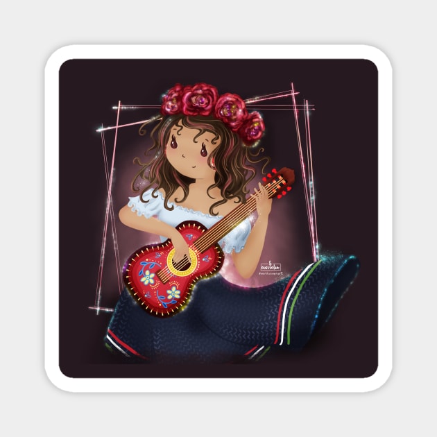 Mexican Girl Magnet by cisviolin