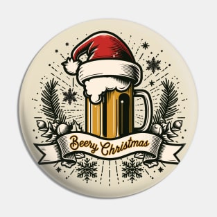 Beery Christmas Pin