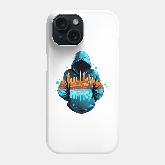 Mistery Shadow Hacker Gamer Urbain City Life Phone Case by Cubebox