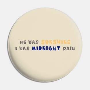 Midnight Rain Pin