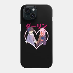 Little Zero Two and Hiro Phone Case