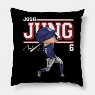 Josh Jung Texas Cartoon Pillow