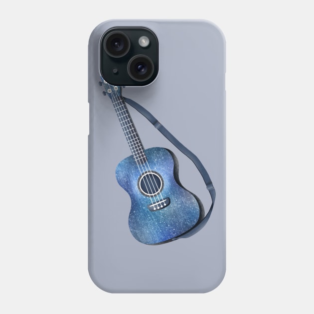 Blue guitar Phone Case by CleanRain3675