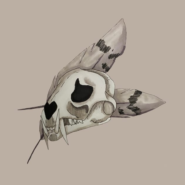 Leopard skull by Fallcrown