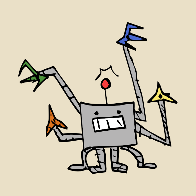 Multi Colored Robot by Little Tiny Spark