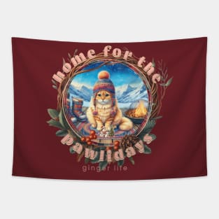 Home For The Holidays Beanie Ginger Life 0DG Tapestry