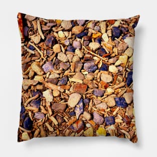 Sticks and stones river bed Pillow