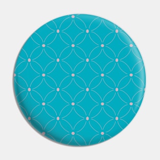 Moroccan Circles Pink & Turquoise Pin