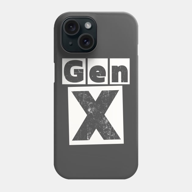 GEN X - A Little Distressed but Still a Fine Vintage Phone Case by TJWDraws