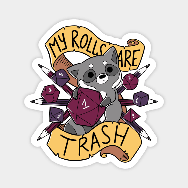 RPG Raccoon Magnet by TaylorRoss1