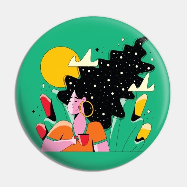 Coffee Time Pin by The Noc Design