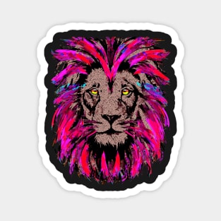 Pink Lion Apron - Purple Lion Face Apron Magnet