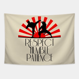 Tae Kwon Do - Respect, Humble, Patience Tapestry