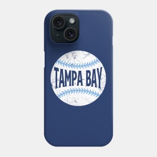 Tampa Bay Retro Baseball - Navy Phone Case