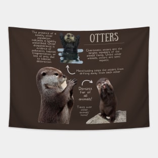 Animal Facts - Otter Tapestry