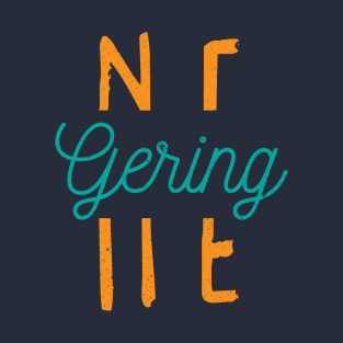Gering Nebraska City Typography T-Shirt