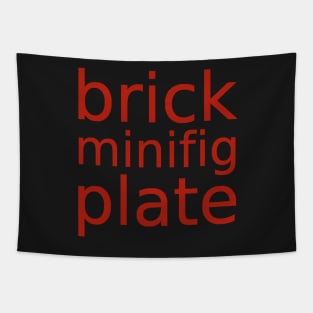 brick minifig plate Tapestry