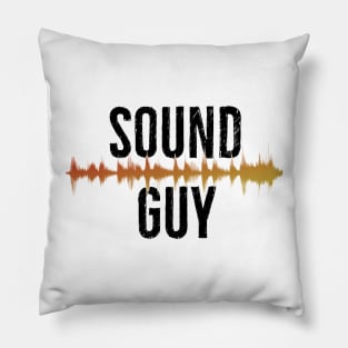 Sound Guy | Yellow Sound Wave Pillow