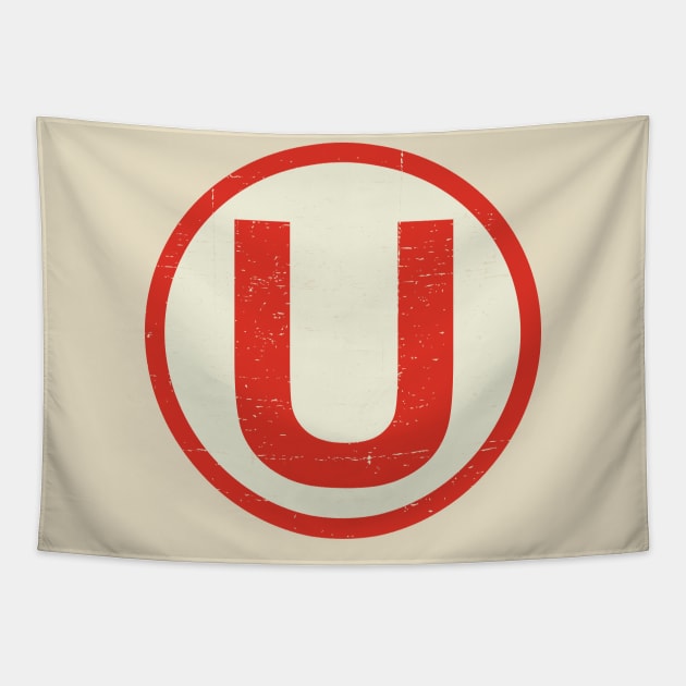 La U - Club Universitario de Deportes - Perú - vintage design Tapestry by verde