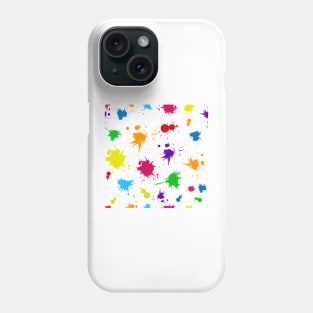 pattern of color blots Phone Case