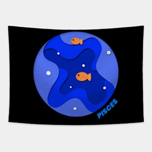 Pisces Zodiac Enthusiast?Have a Pisces Design. Tapestry