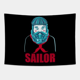 Blue Sailor Tapestry