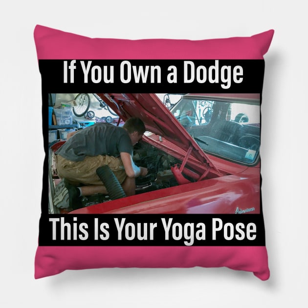 Dodge Yoga Pillow by LilRedTruck