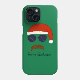 Merry Stachemas - Santa Hat Mustache Phone Case