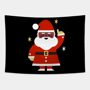 Black Santa Claus Tapestry