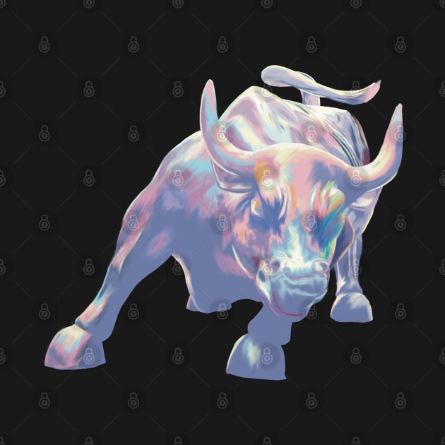 The Charging Bull of Wall Street by Art And Soul