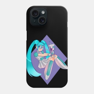 Blue Bots Phone Case