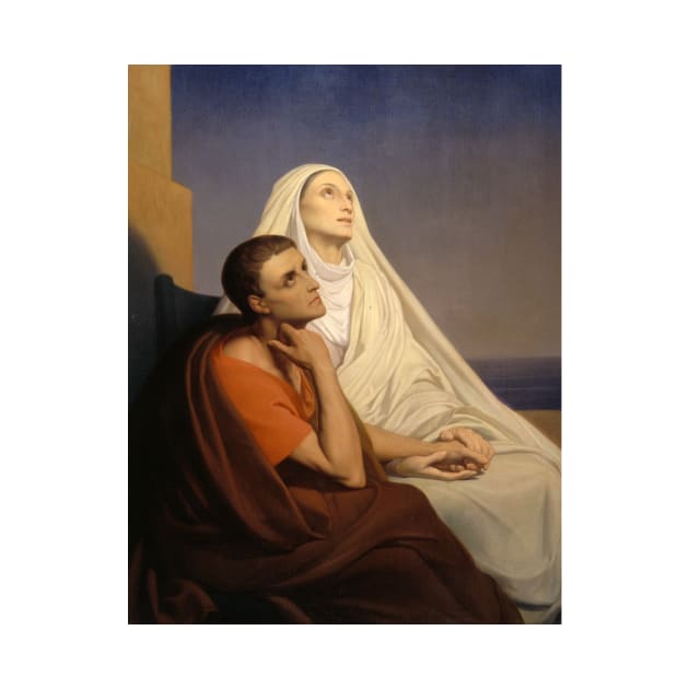 Saint Augustine and Saint Monique by Ary Scheffer by Classic Art Stall