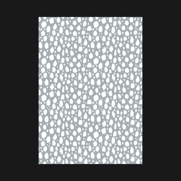 Grey and White Spot Dalmatian Pattern by Juliewdesigns