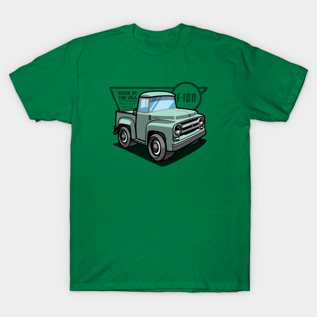 Discover Meadow Mist Green F100 - 1956 - Pickup Truck - T-Shirt