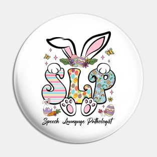 Speech Language Pathologist Bunnies Pin