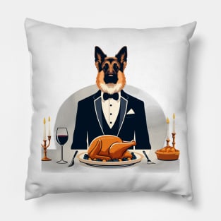 German Shepherd Thanksgiving Pillow