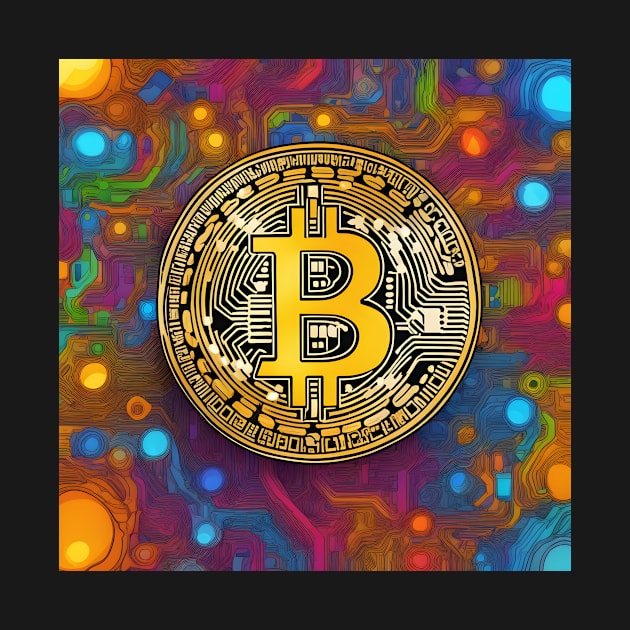 Bitcoin colorful by Creativeoptimize