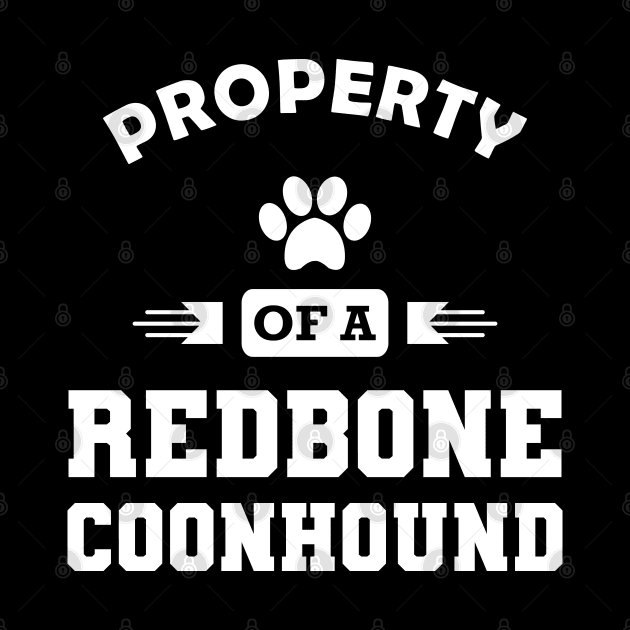 Redbone Coonhound Dog - Property of a redbone coonhound by KC Happy Shop