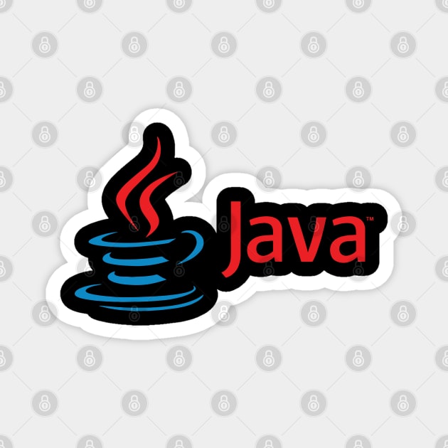 Java Programming Languange Code Logo Magnet by zadaID